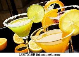 Fruit juice cocktail drink