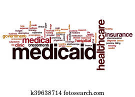 medicaid, palavra, nuvem