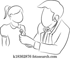pediatrician with a girl pediatrician with a girl