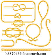 Rope frames and knots Rope frames and knots