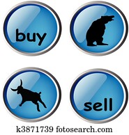 vector glossy forex buttons