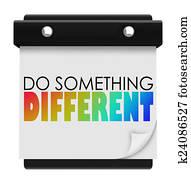 Do Something Different Words Calendar Unique Special Change of P Do Something Different Words Calendar Unique Special Change of P