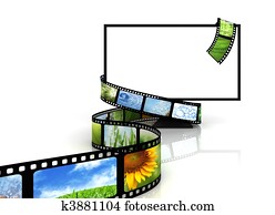 Film around blank TV Film around blank TV
