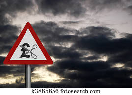 fotografi, realistiske, 'spending, cuts', tegn, -, engelsk, version, hos, kurbad