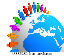 Global communication concept