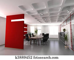 modernes, büro- innere