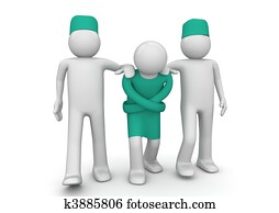 Psycho wearing straitjacket - Healthcare collection Psycho wearing straitjacket - Healthcare collection