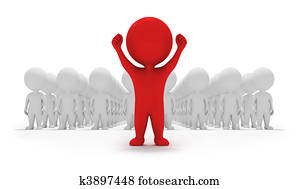 3d small people - volunteers 3d small people - volunteers