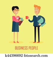 Business People Coffee Break