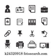 büro, symbol büro, symbol
