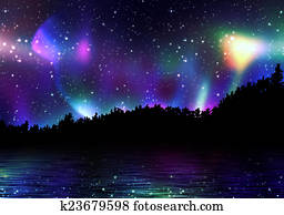 Colorful Aurora Borealis Colorful Aurora Borealis