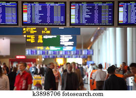 corredor, de, aeroporto