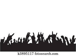 Fans on concert Fans on concert