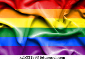 Gay (Pride) waving flag Gay (Pride) waving flag
