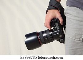 hand holds photo camera hand holds photo camera