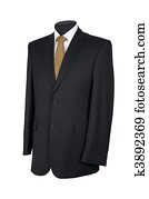 Man's suit isolated