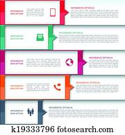 modernes geschäft, infographics, schablone