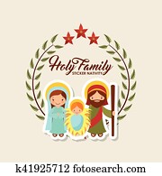 saint, famille, conception