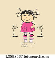 Smiling baby woman beautiful