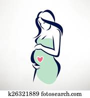 אישה בהריון, סמל