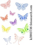 colored lace butterfly colored lace butterfly
