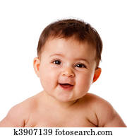 Happy baby face