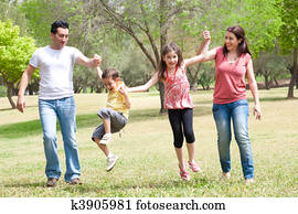 Happy family on vacation