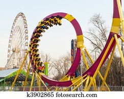 parque, divertimento