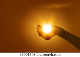 sun on hand gesture sun on hand gesture