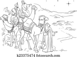 Clip Art of Black and white Jesus With Children k19280506 - Search ...