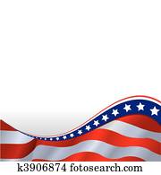 דגל אמריקאי, אופקי, רקע