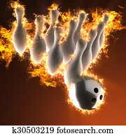bowling in fire bowling in fire