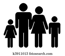 Family silhouette