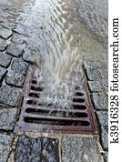 Lid of a channel for rainwater