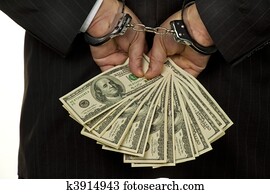 Manager with dollar bills