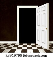 Opened Door Entrance