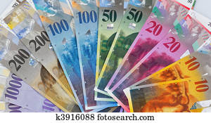 Swiss francs and tablets