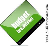 videospieler, für, web, mit, budget, zusammenbruch, wörter