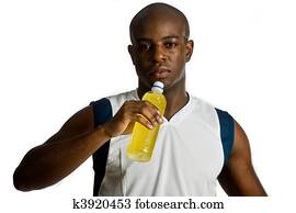 Athlete With Energy Drink