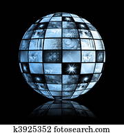 global, medios, tecnología, mundo, esfera