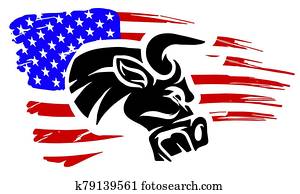 grunge, tekstur, i, tyr, anføreren, eller, ko, hos, united states, flag.