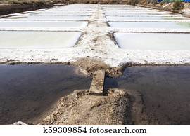 Isla Cristina saltworks, Huelva, Spain
