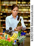 køb, i, vin, ind, supermarkeder