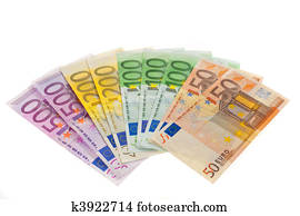 Money of the European Union. Euro currency