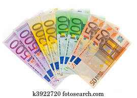 Money of the European Union. Euro currency