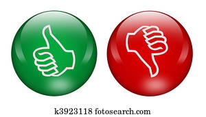 Thumbs up and down buttons Thumbs up and down buttons