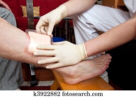 wundversorgung, per, krankenschwestern