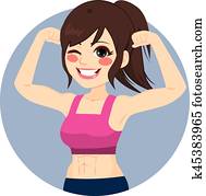 Athletic Fitness Woman Athletic Fitness Woman