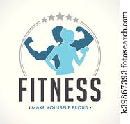 condición física, logotipo