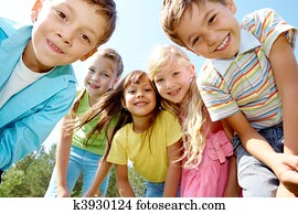 Five happy kids Five happy kids